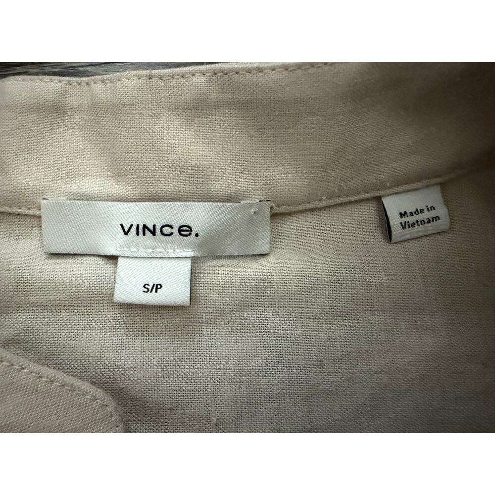 Vince Linen Blend Top size Small - Picture 4 of 9